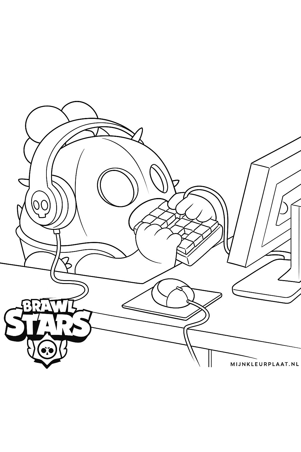 Brawl Stars Variant 1 coloring page for children