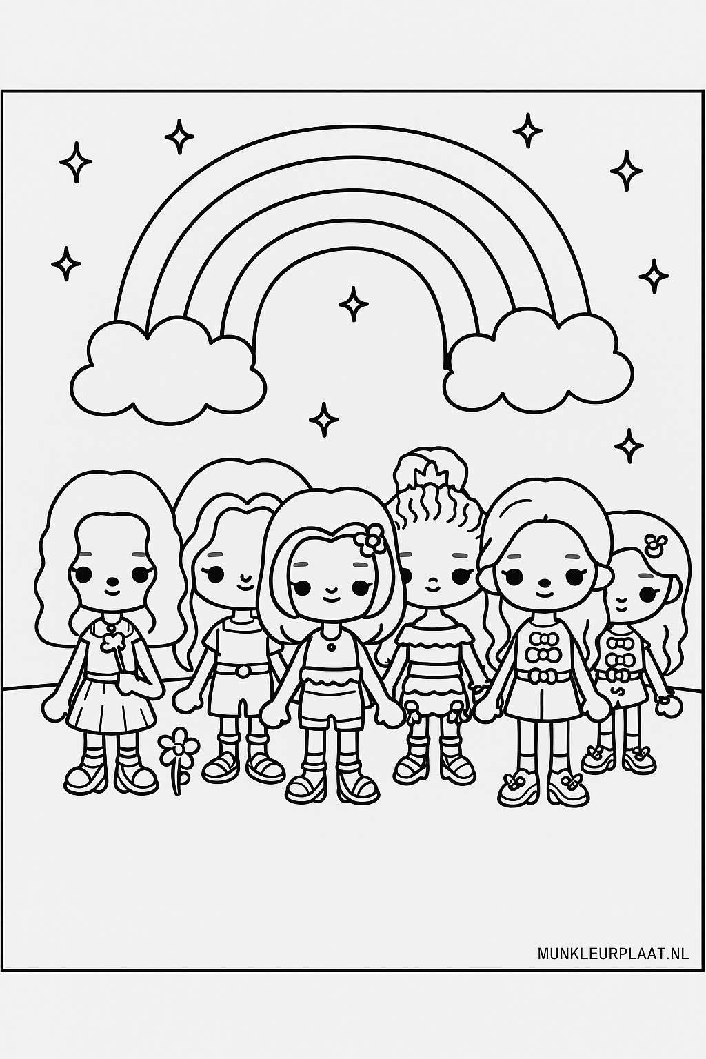 Toca Boca Variant 1 coloring page for children