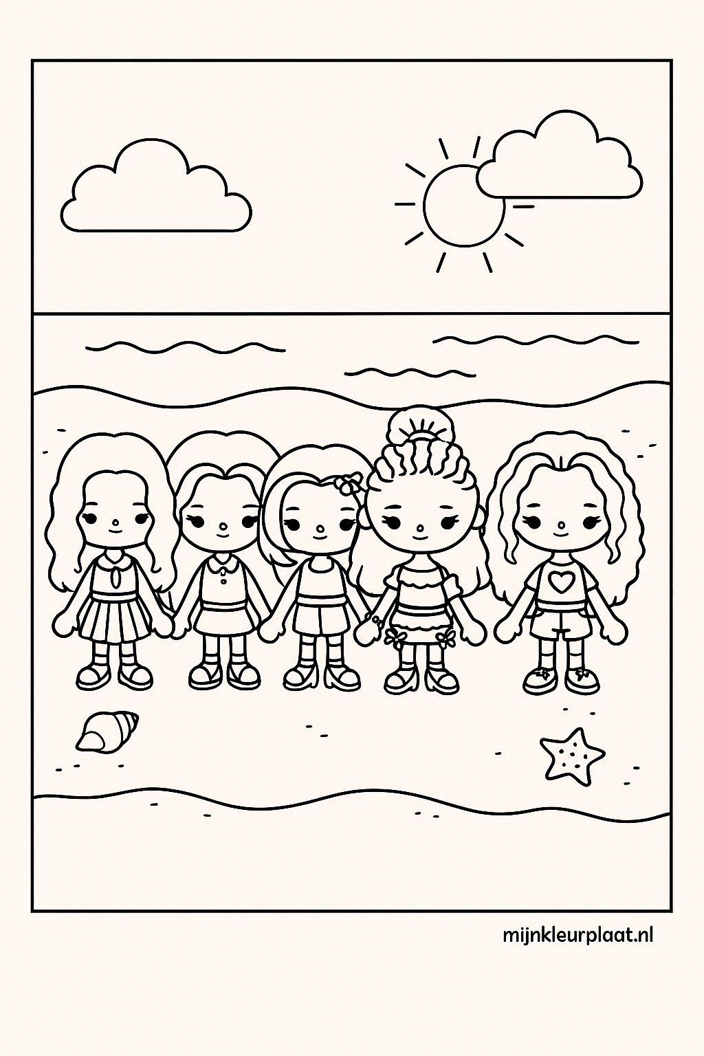 Toca Boca Variant 2 coloring page for children