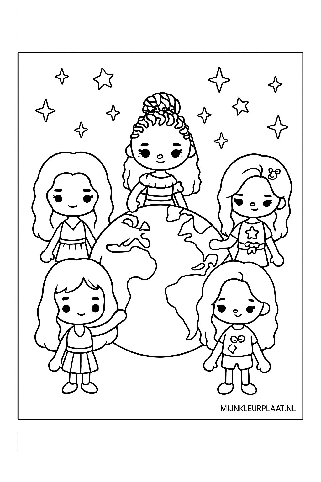 Toca Boca Variant 3 coloring page for children