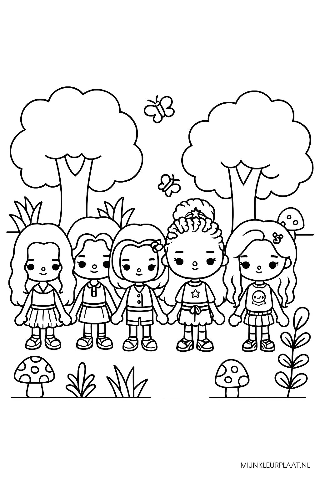 Toca Boca Variant 4 coloring page for children