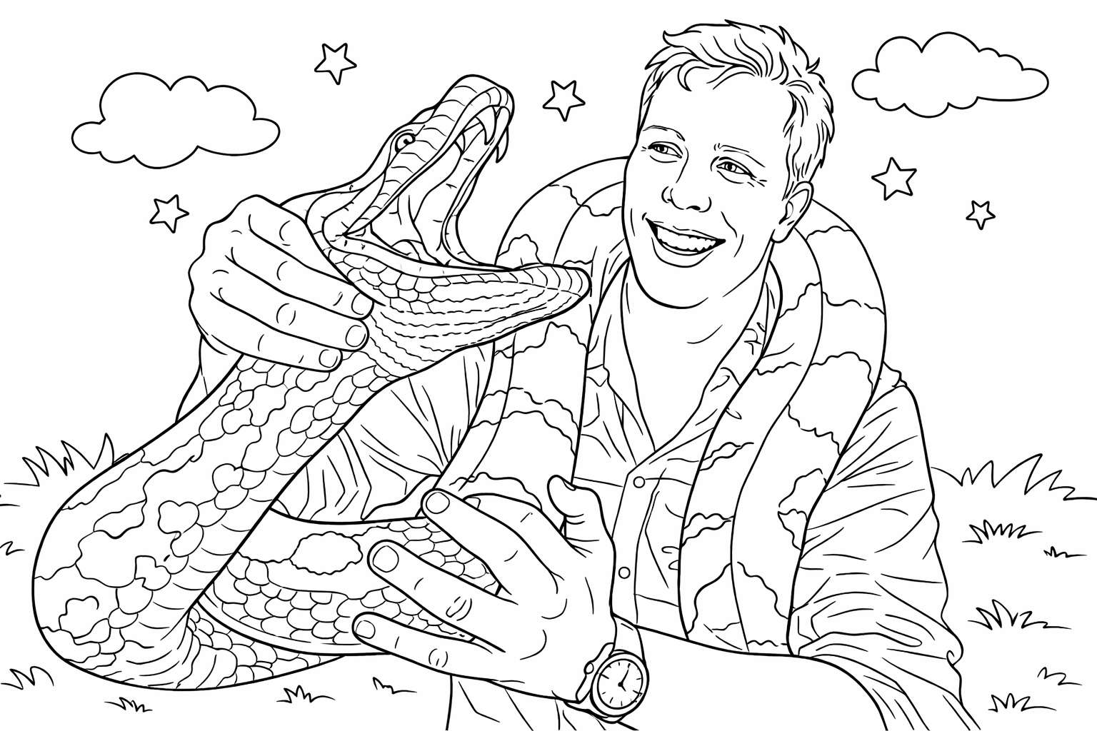 freek vonk coloring page line art