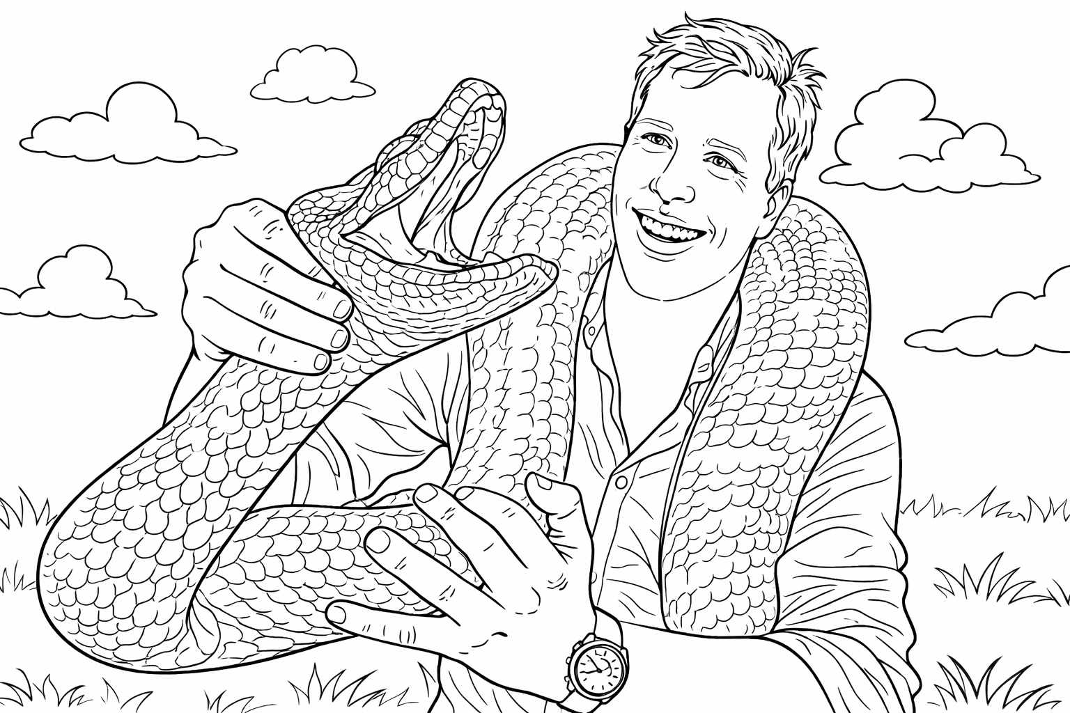 freek vonk coloring page line art