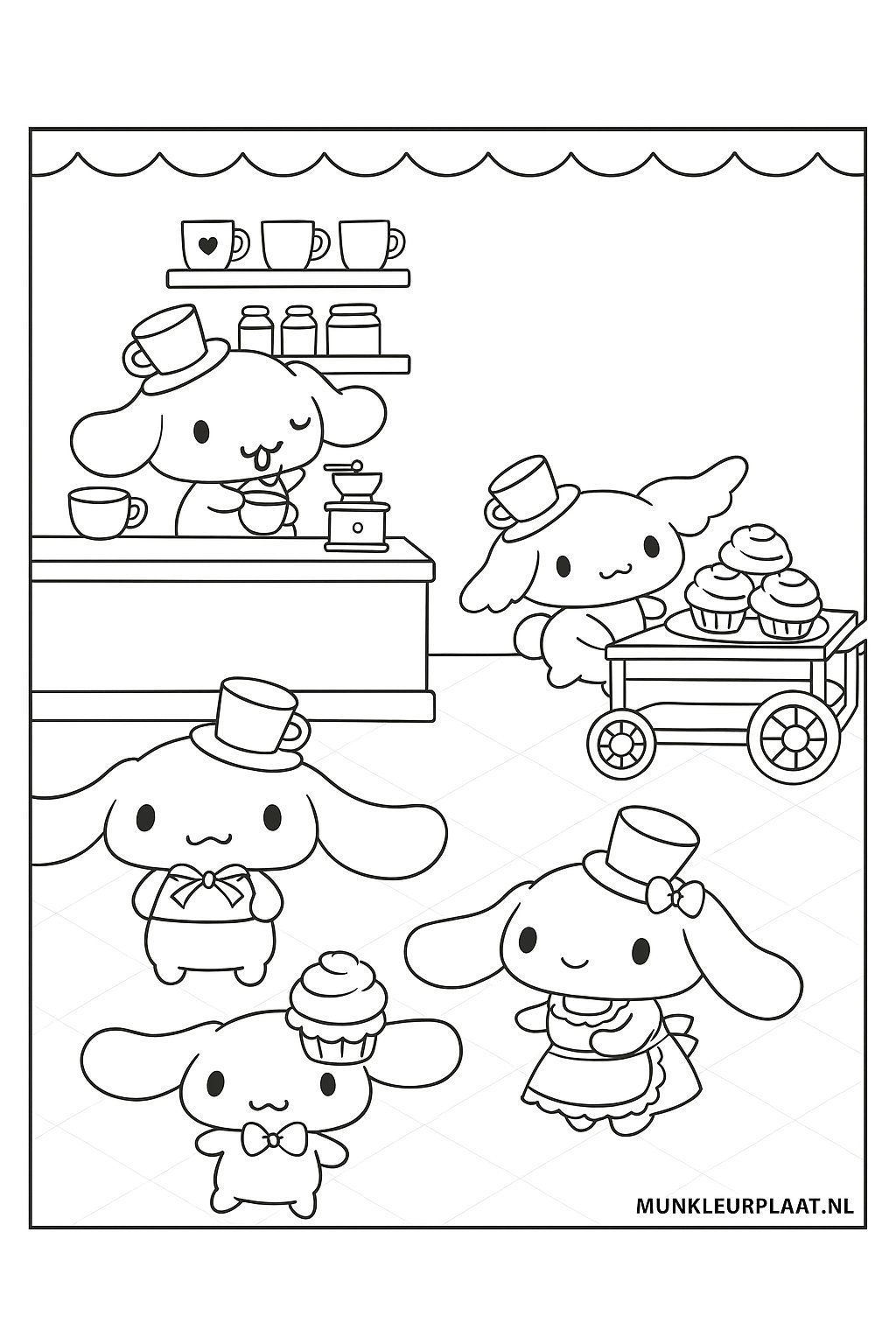 Cinnamoroll Variant 1 coloring page for children