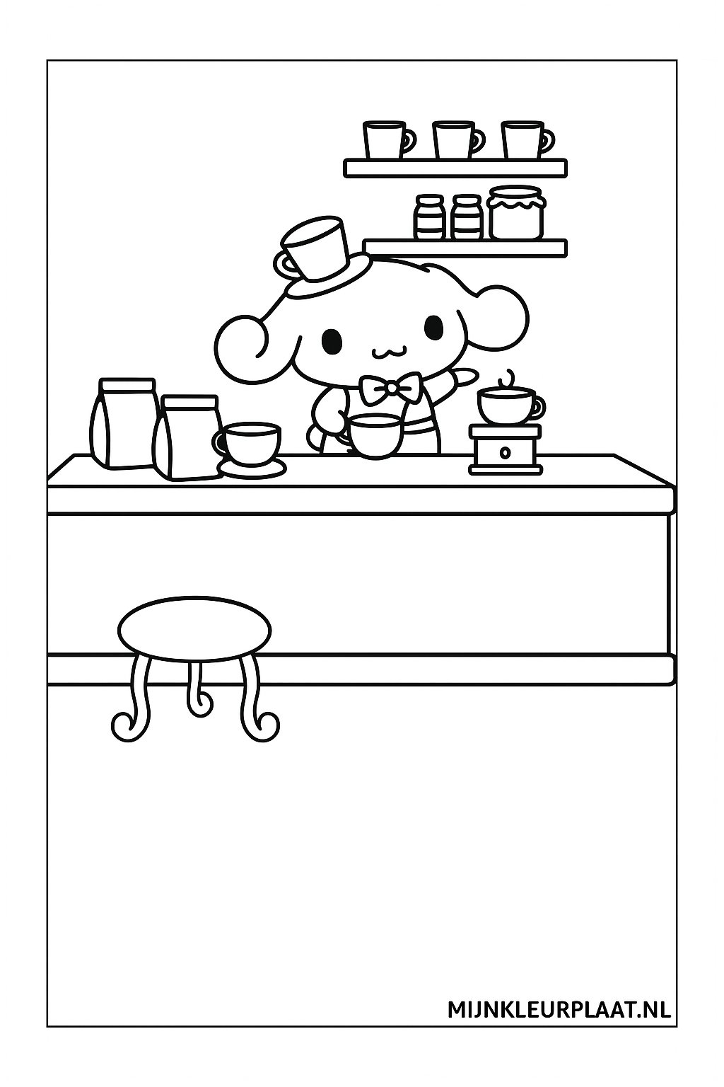 Cinnamoroll Variant 2 coloring page for children