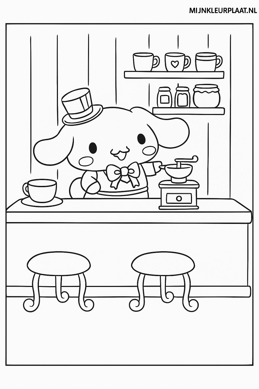 Cinnamoroll Variant 4 coloring page for children