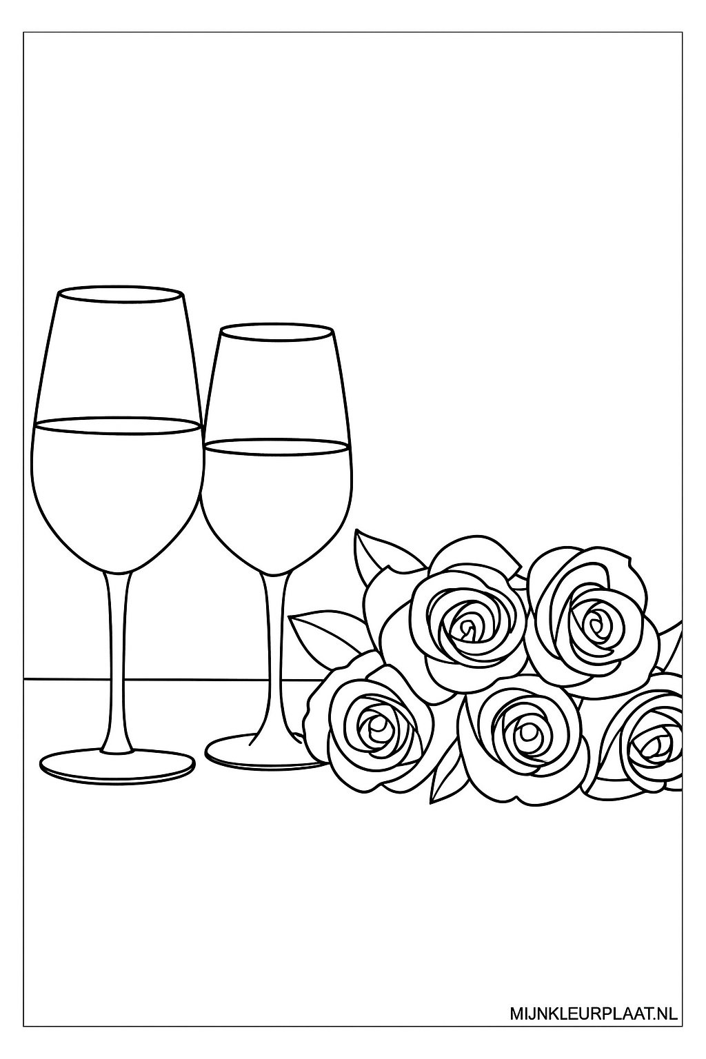 Valentijnsdag Variant 2 coloring page for children
