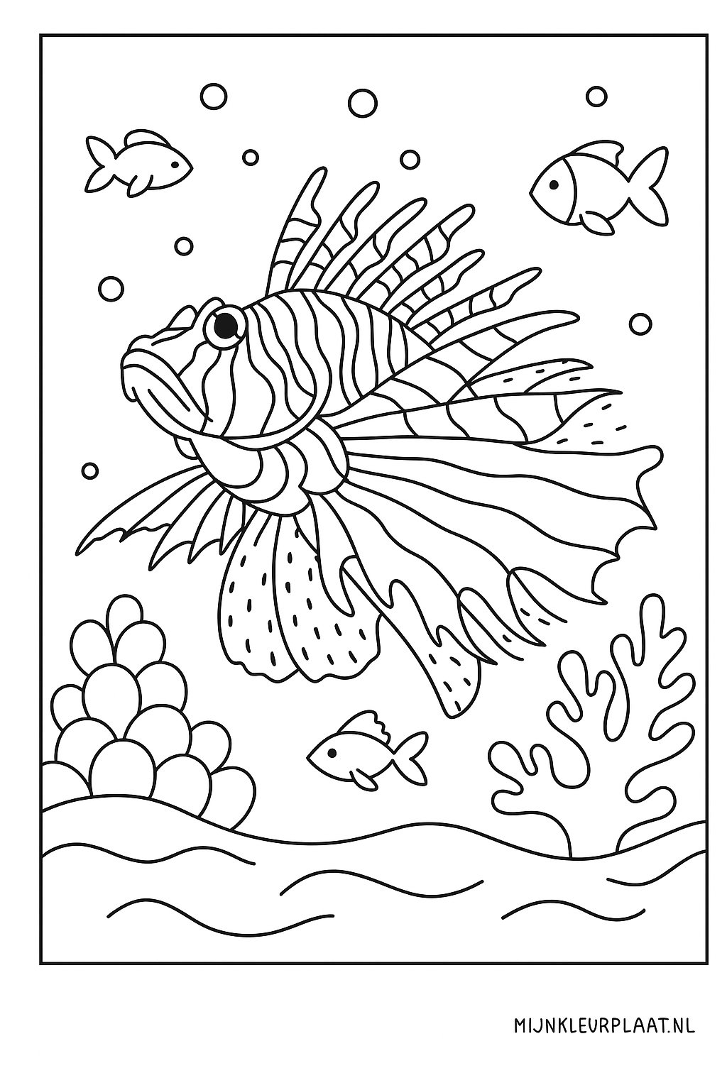 Zeedieren Variant 2 coloring page for children