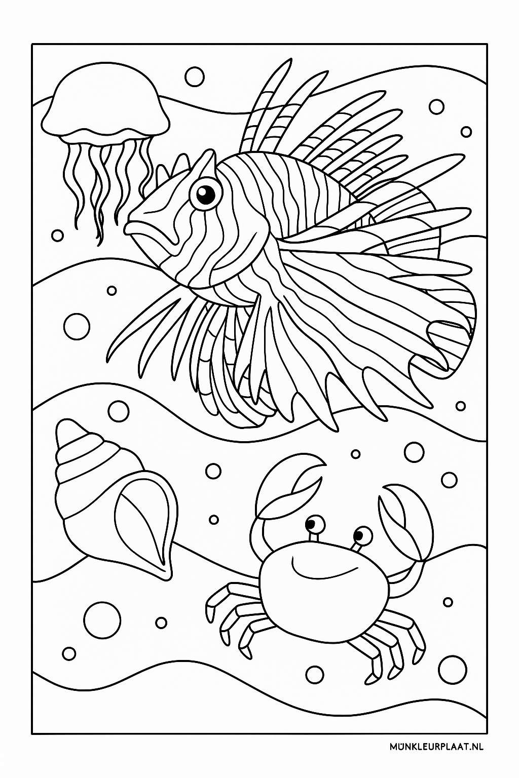 Zeedieren Variant 3 coloring page for children