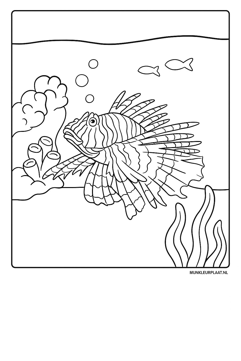 Zeedieren Variant 4 coloring page for children