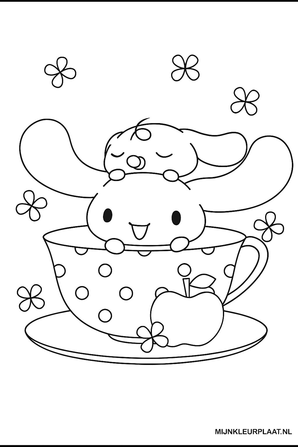 Cinnamoroll Variant 3 coloring page for children