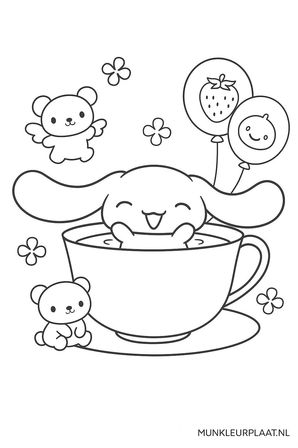 Cinnamoroll Variant 4 coloring page for children