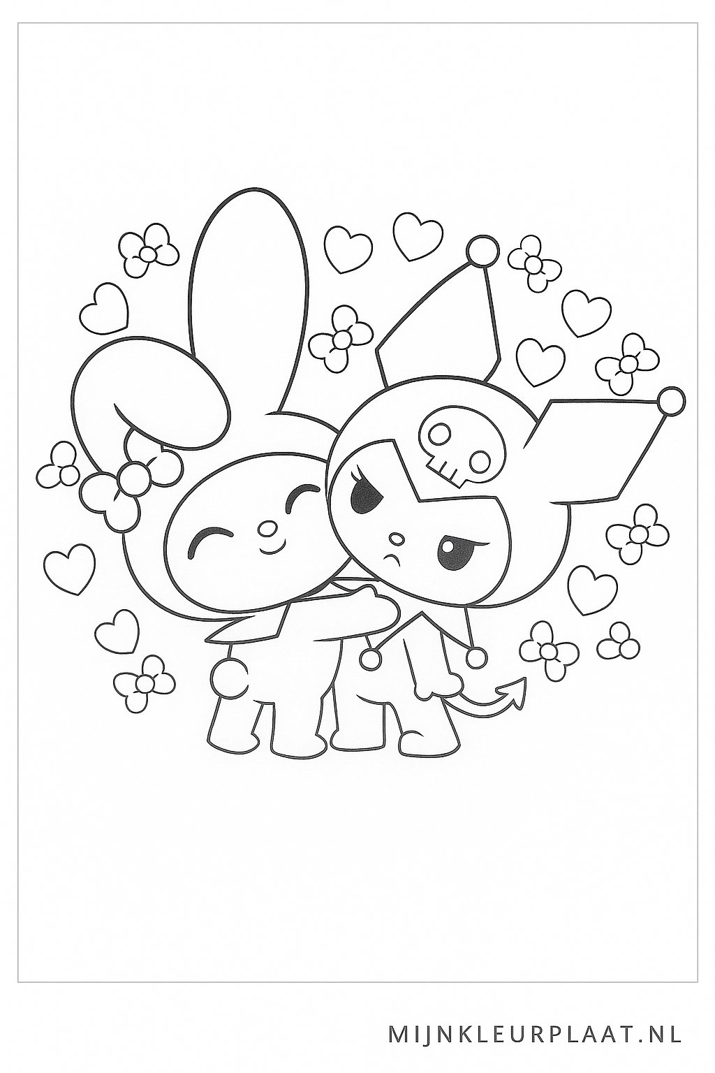 My Melody Variant 1 coloring page for children