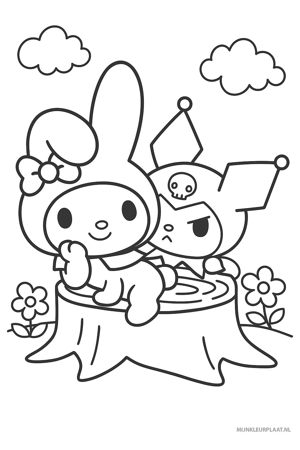 My Melody Variant 3 coloring page for children