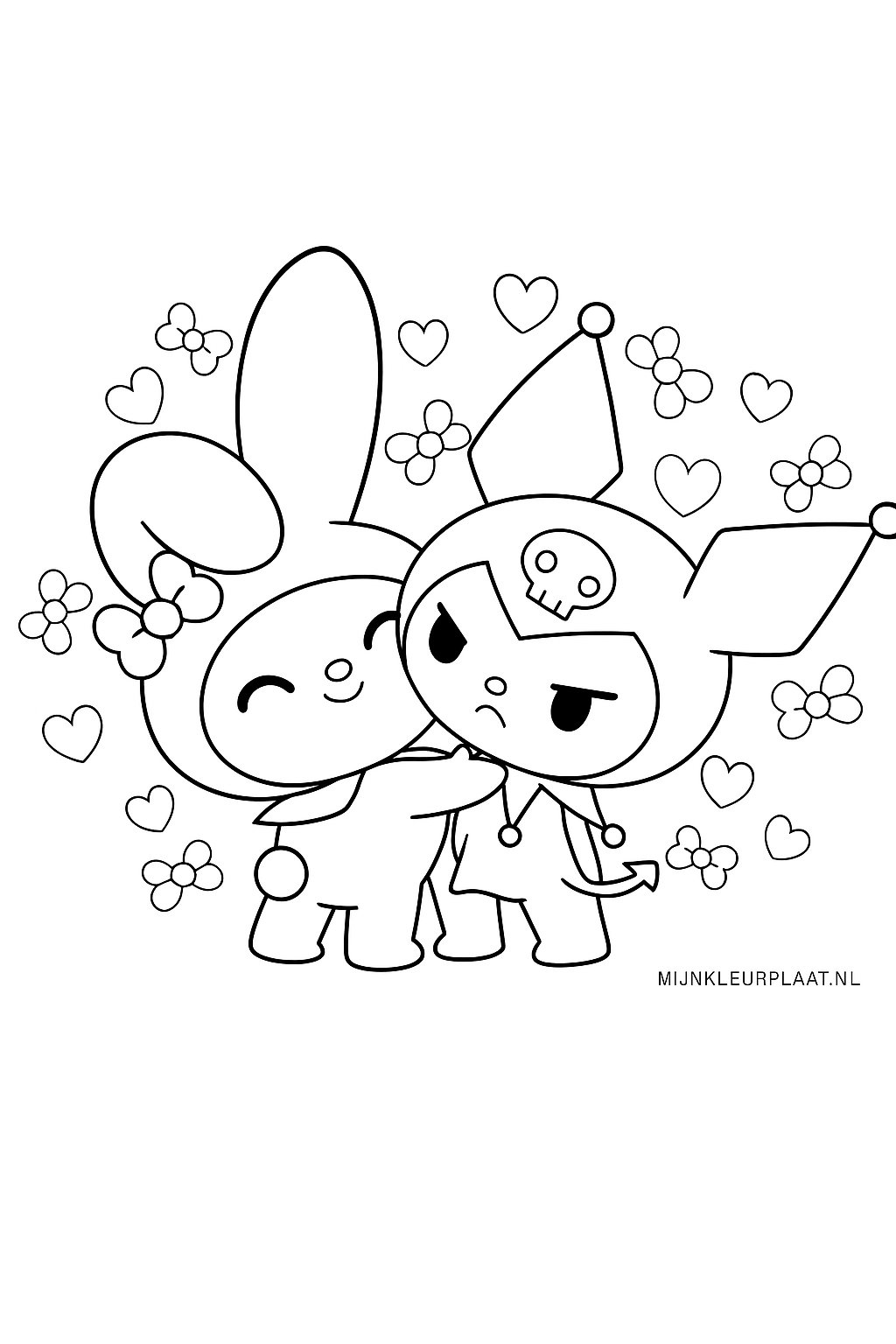 My Melody Variant 4 coloring page for children