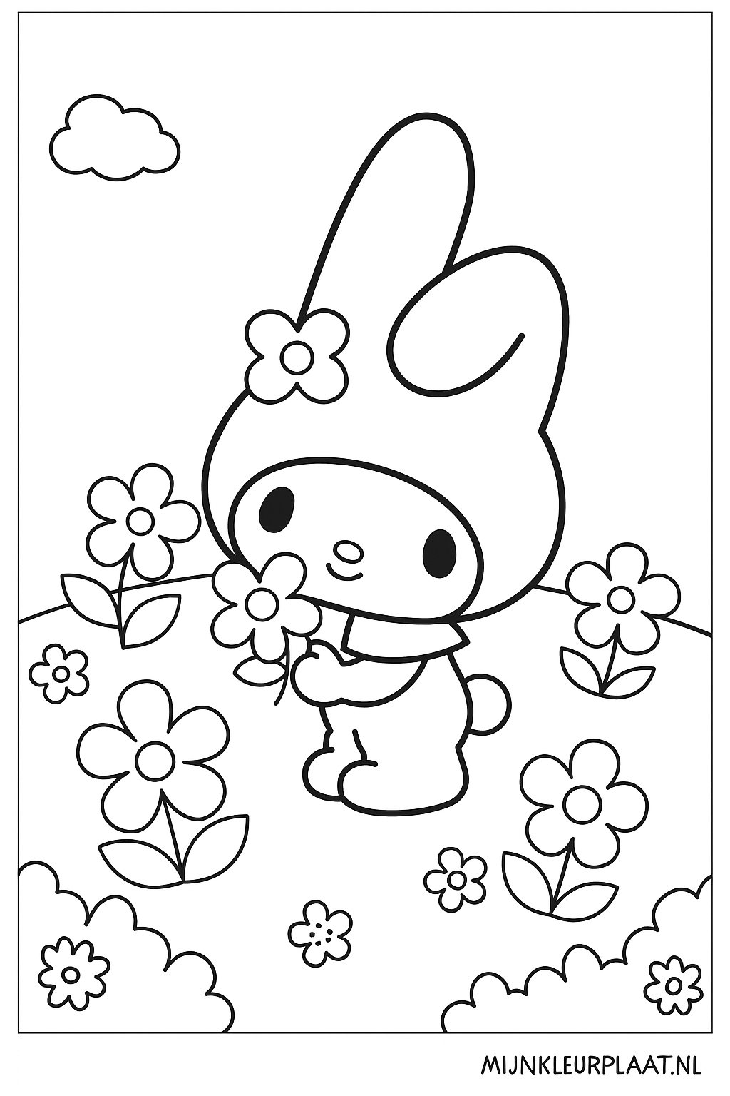 My Melody Variant 2 coloring page for children