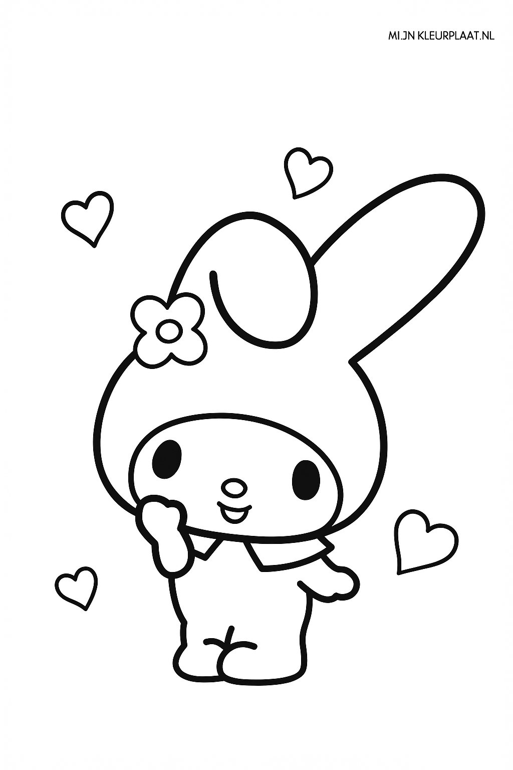My Melody Variant 3 coloring page for children