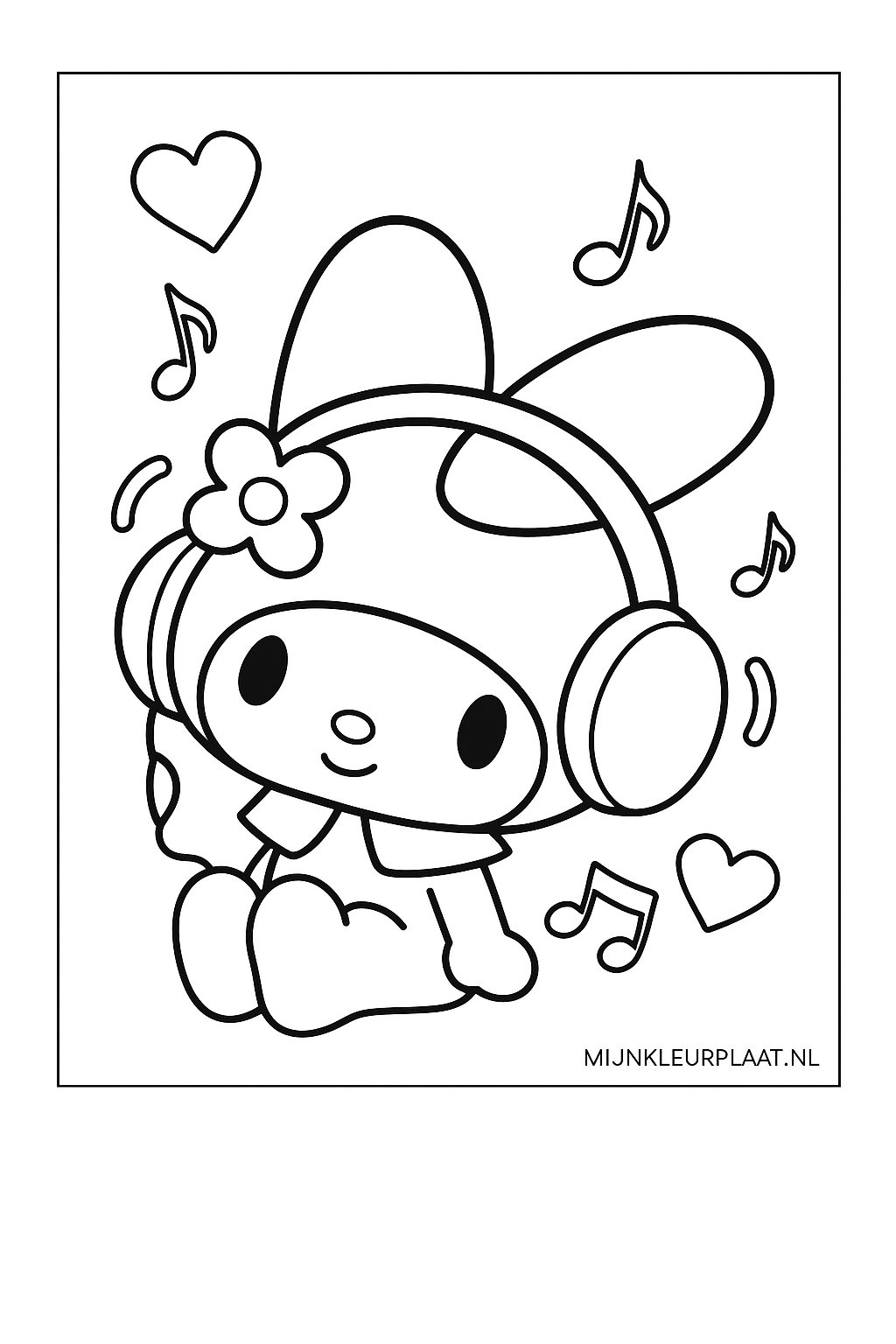 My Melody Variant 4 coloring page for children