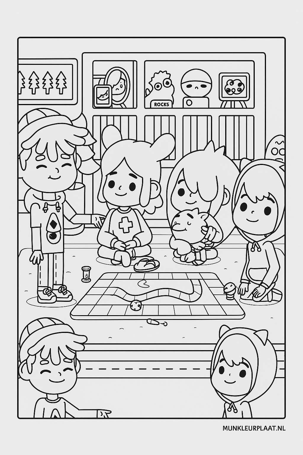 Toca Boca Variant 1 coloring page for children