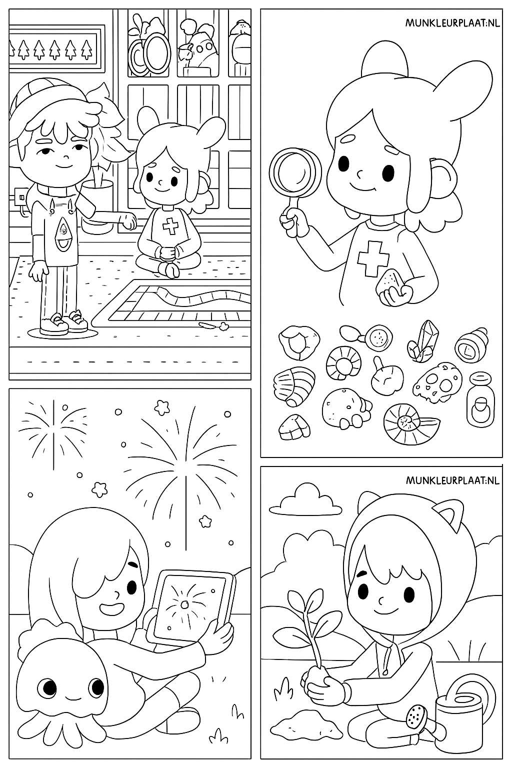 Toca Boca Variant 3 coloring page for children