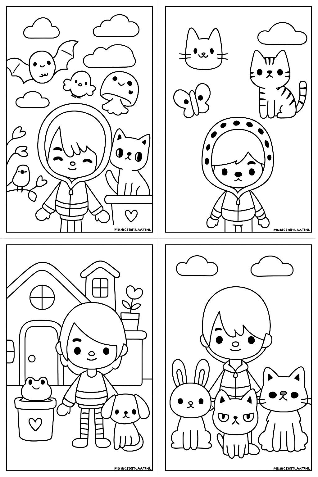 Toca Boca Variant 2 coloring page for children