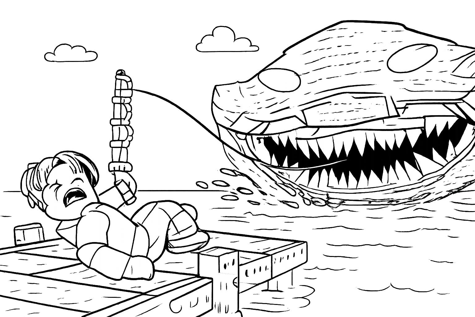 Fish It! coloring page line art