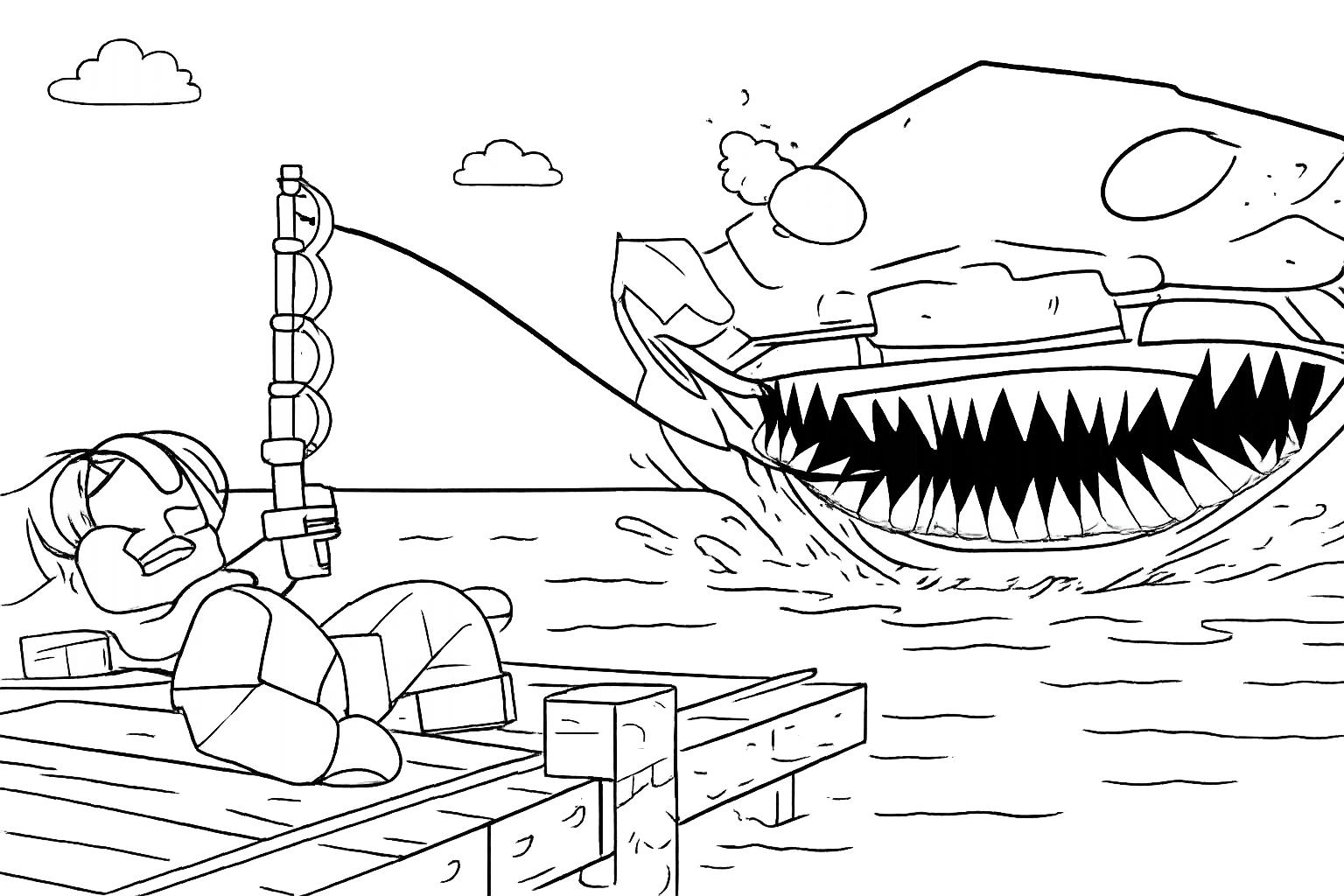 Fish It! coloring page line art