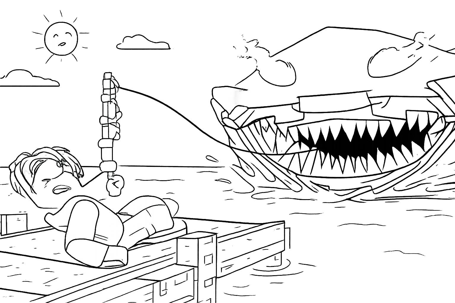 Fish It! coloring page line art