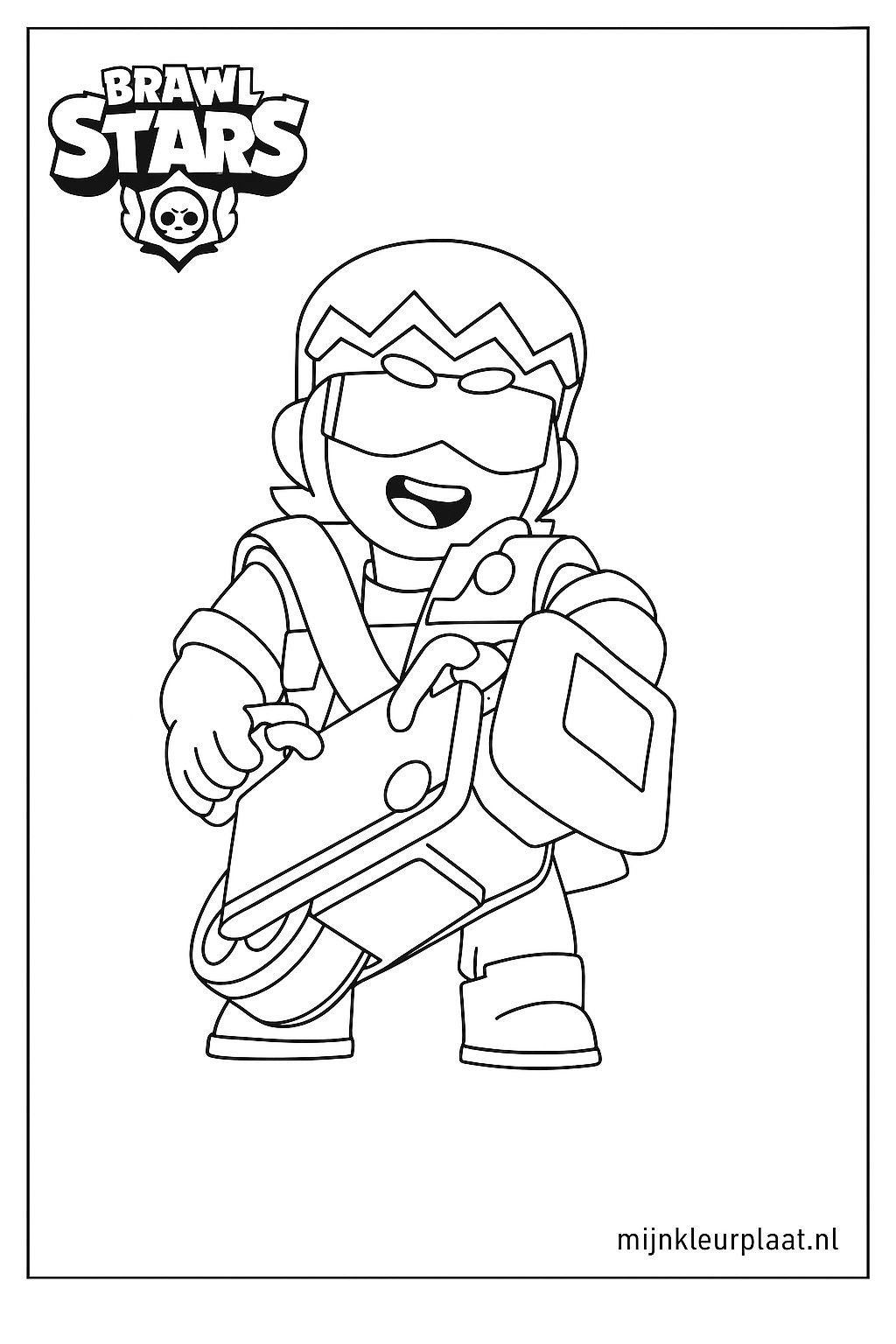 Brawl Stars Variant 1 coloring page for children