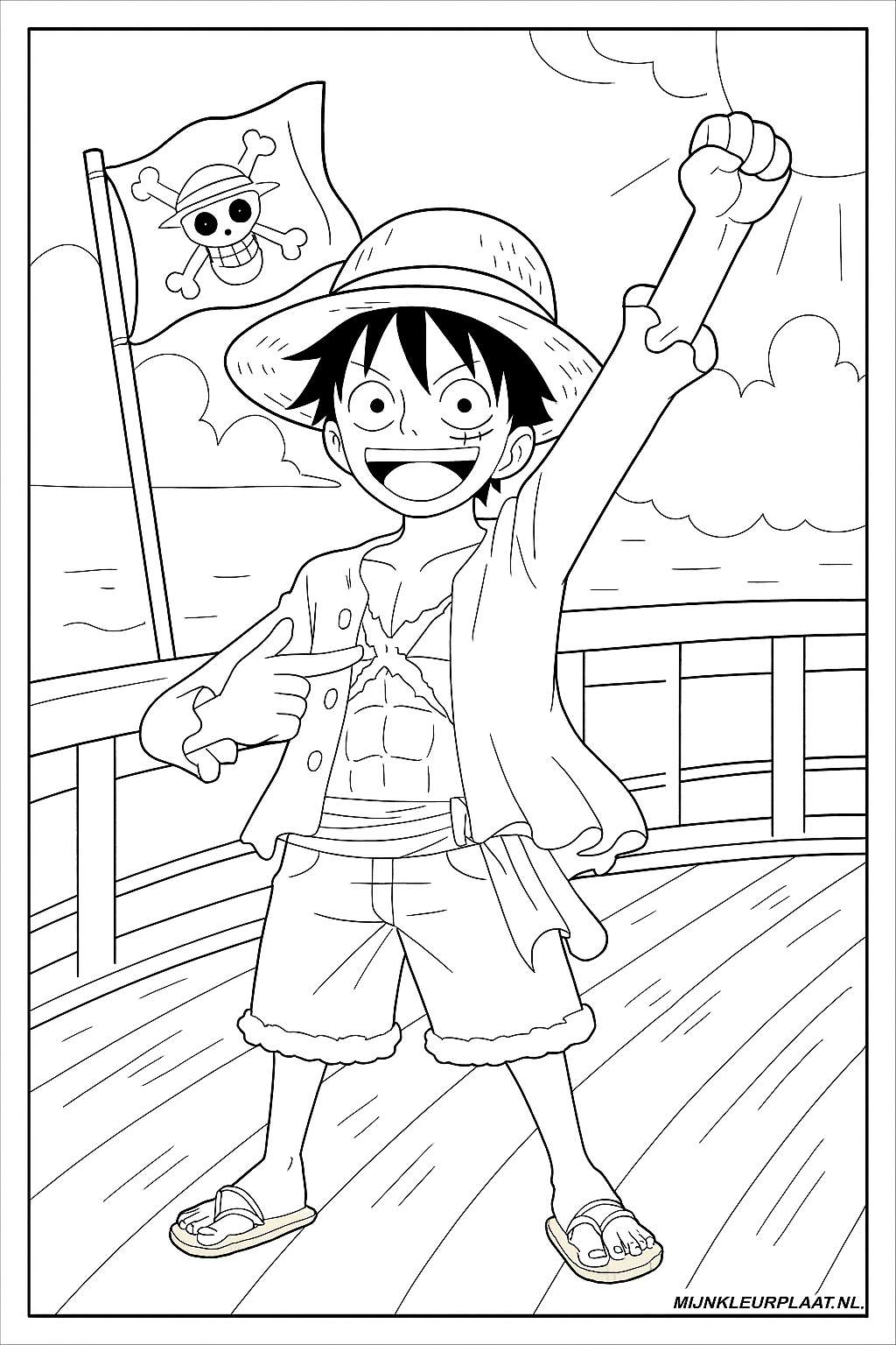 One Piece Variant 4 coloring page for children