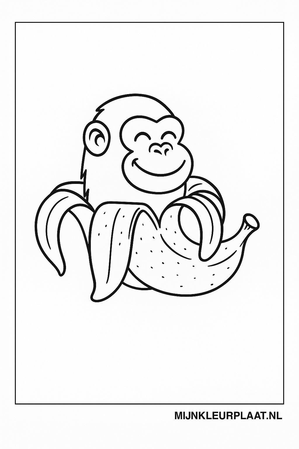 Chimpanzini Bananini Variant 3 coloring page for children