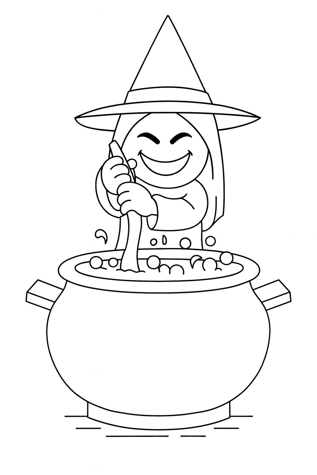 Kleurplaat van witch fuse (steal a brainrot), variant 1