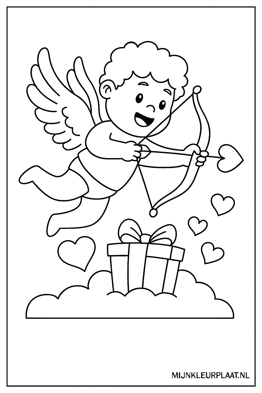 Valentijnsdag Variant 4 coloring page for children
