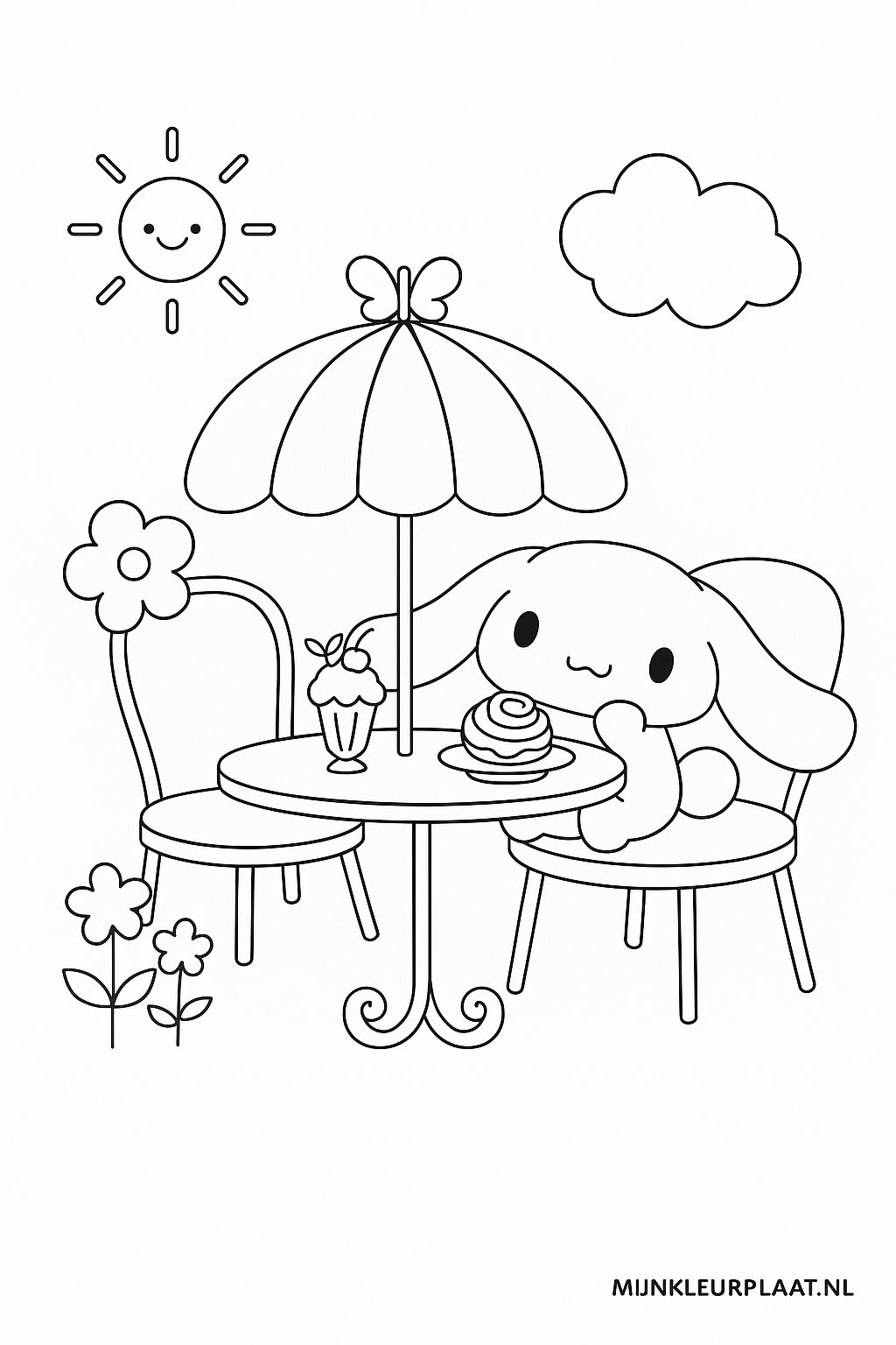 Cinnamoroll Variant 1 coloring page for children