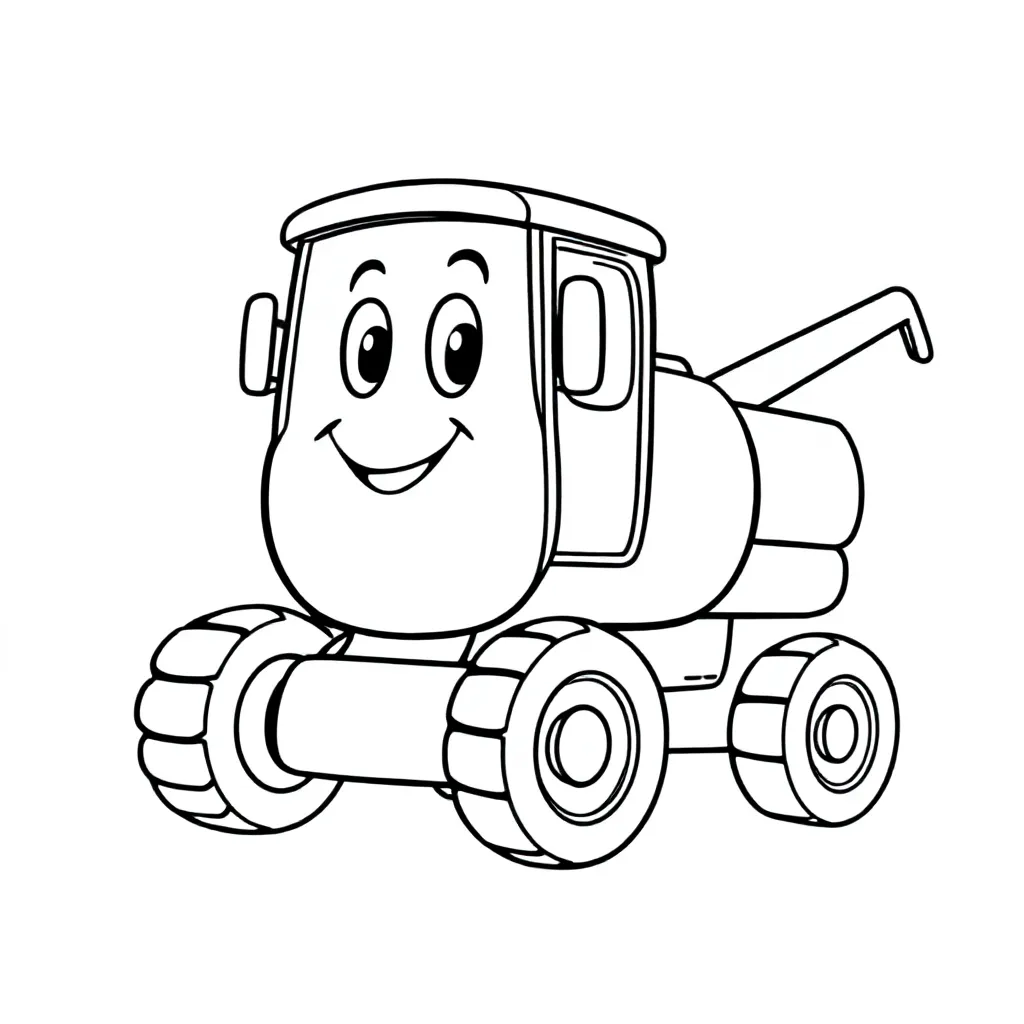 Aardappelrooier coloring page for children
