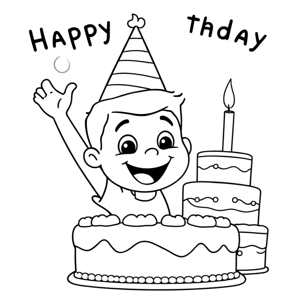 Alexander Jarig 19 Jaar coloring page for children