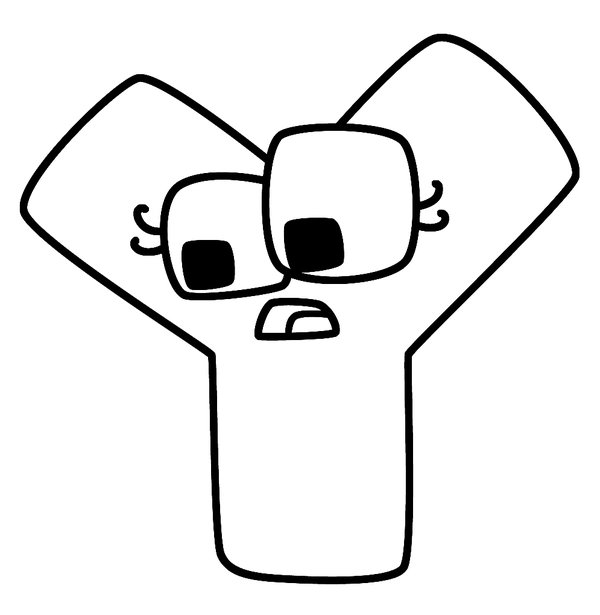 Alphabet Lore Letra Y coloring page for children