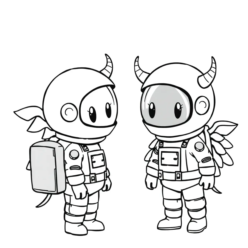 Among Us Kleurplaten coloring page for children