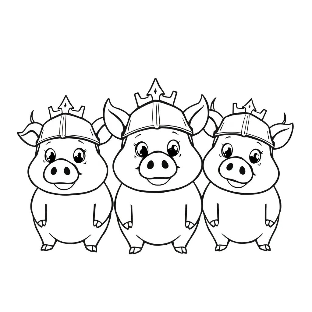 Angry Birds Varkens Cartoon Grappig Creatief coloring page for children