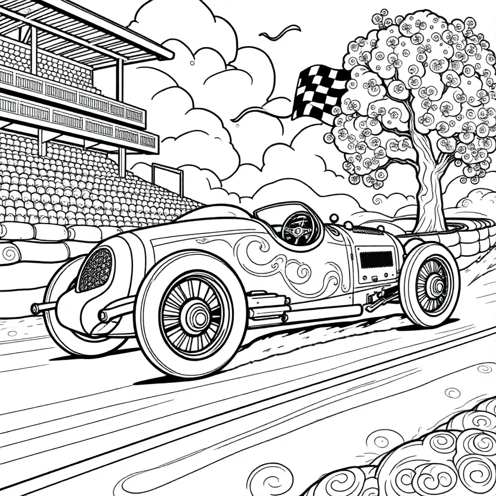 auto kleurplaat voor kinderen