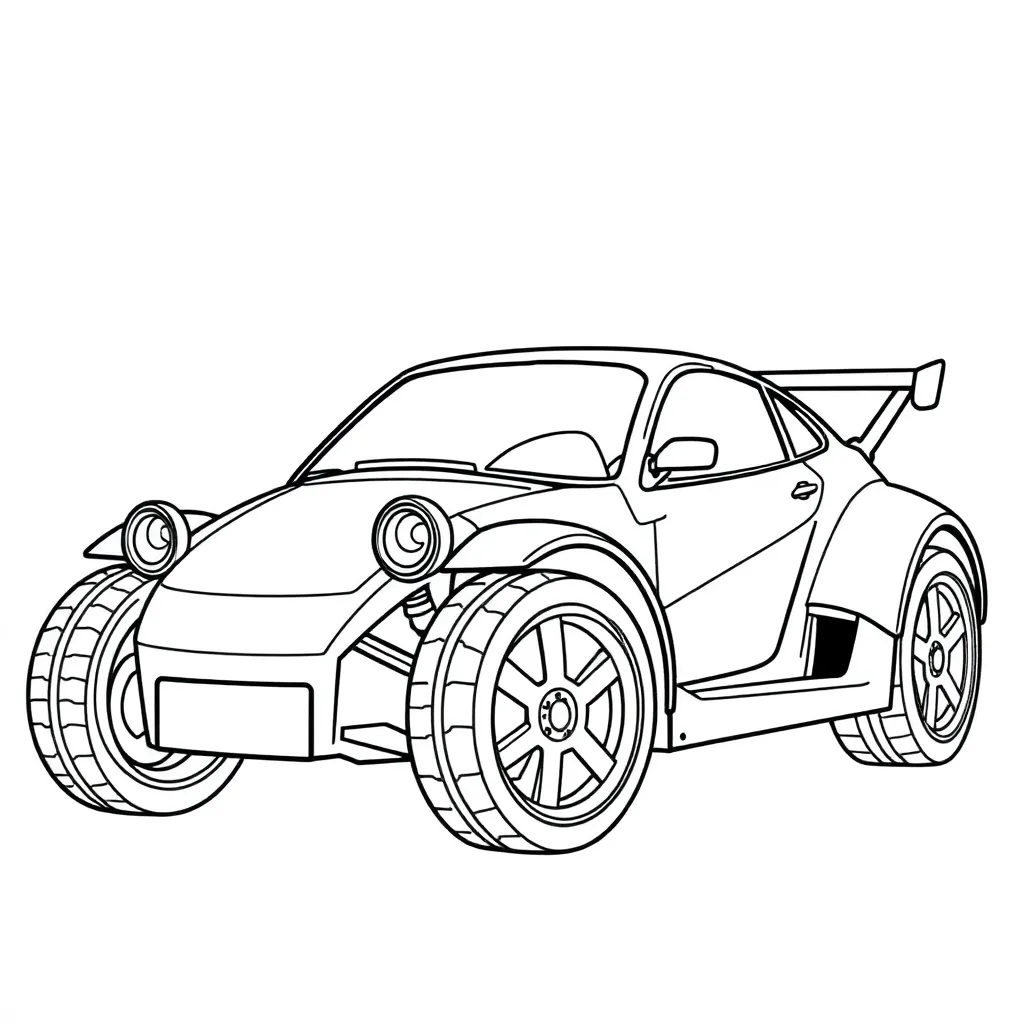 Auto Voertuig Kinderen Creatief Tekenen coloring page for children