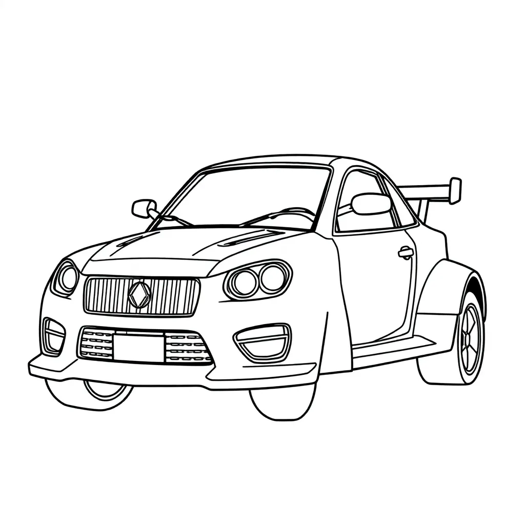Auto Voertuig Kinderen Creatief Tekenen coloring page for children
