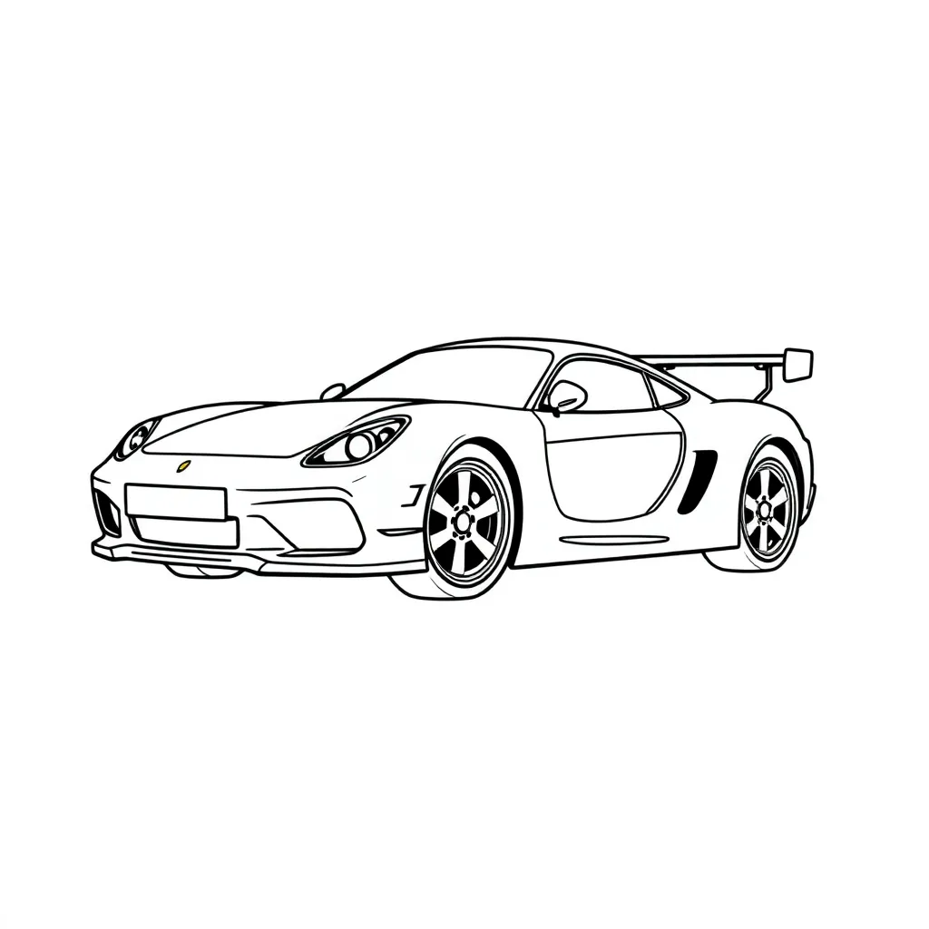 Auto Voertuig Kinderen Creatief Tekenen coloring page for children