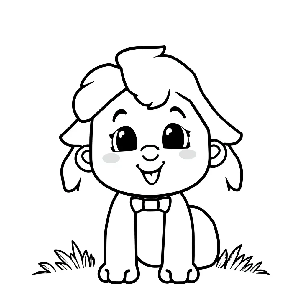 Baby Schattig Knuffel Pasgeboren Lief coloring page for children