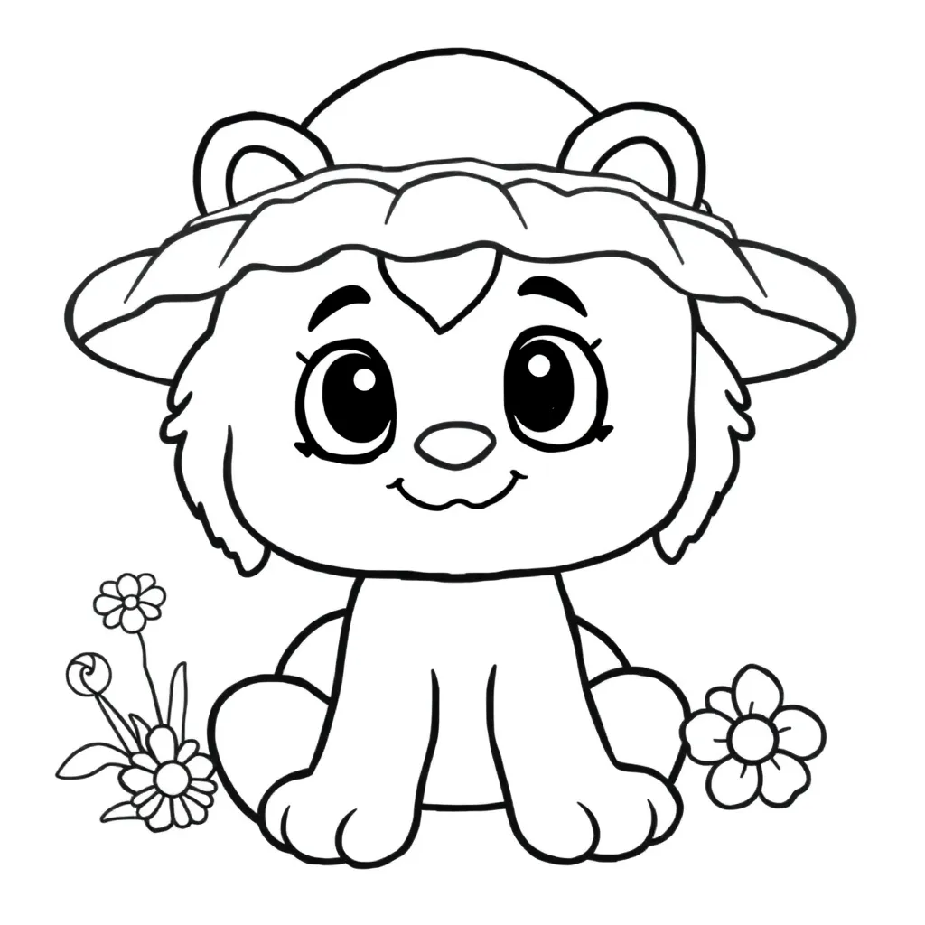 Baby Schattig Knuffel Pasgeboren Lief coloring page for children