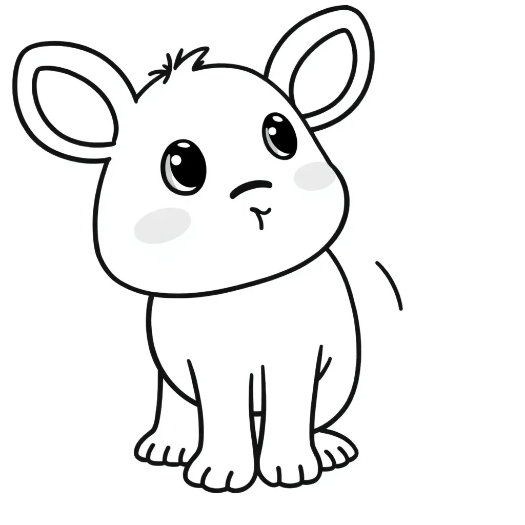 Baby Schattig Knuffel Vrolijk Pasgeboren coloring page for children