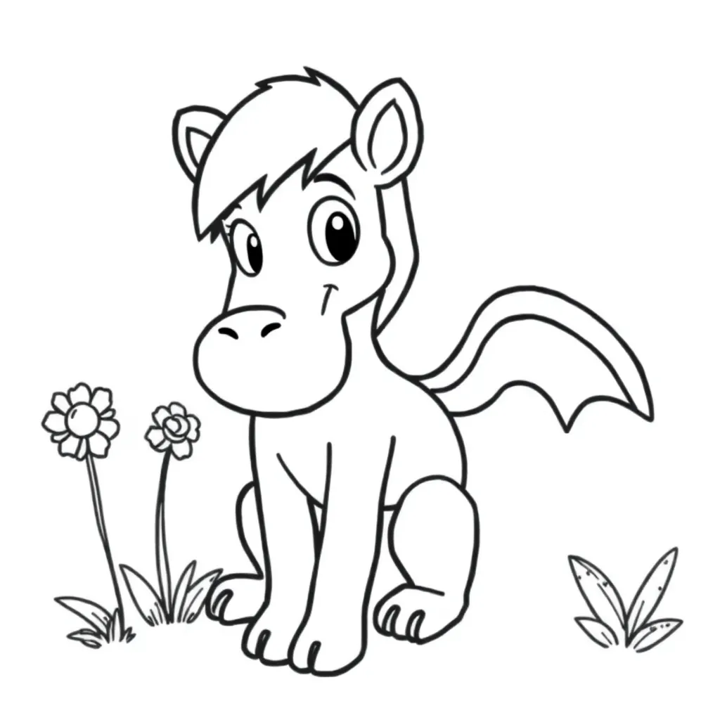 Baby Schattig Knuffel Vrolijk Pasgeboren coloring page for children