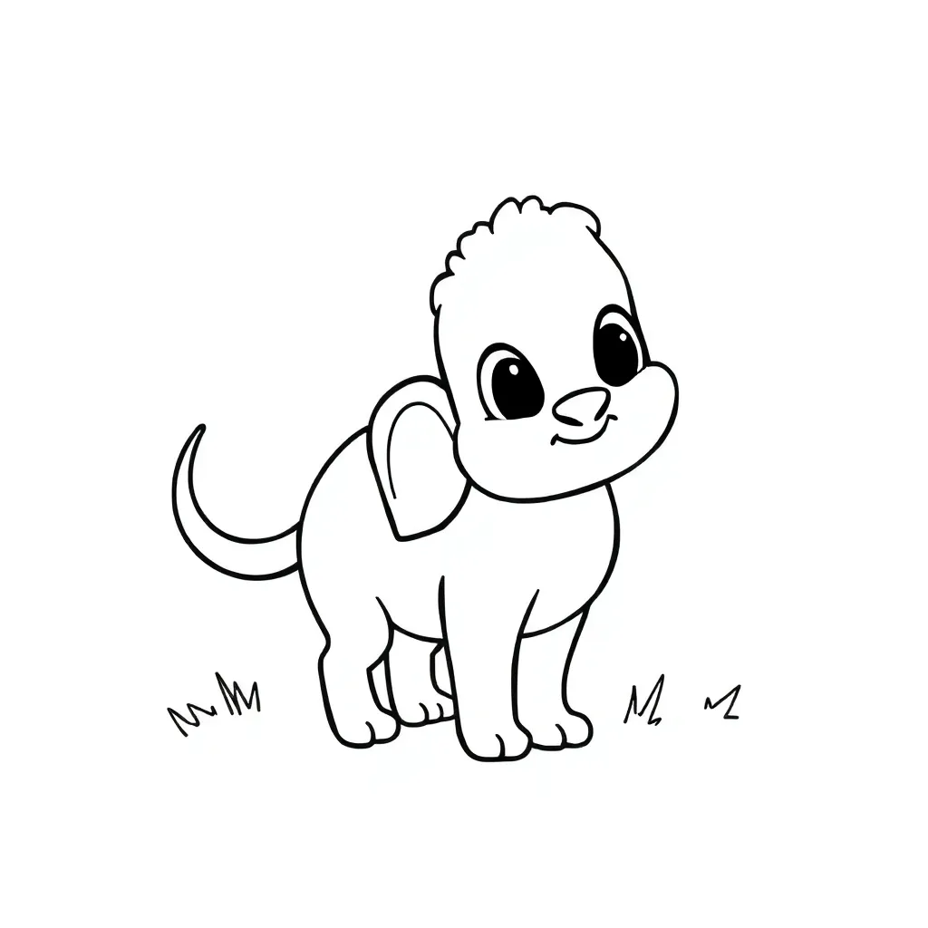 Baby Schattig Knuffelbaar Vrolijk Pasgeboren coloring page for children
