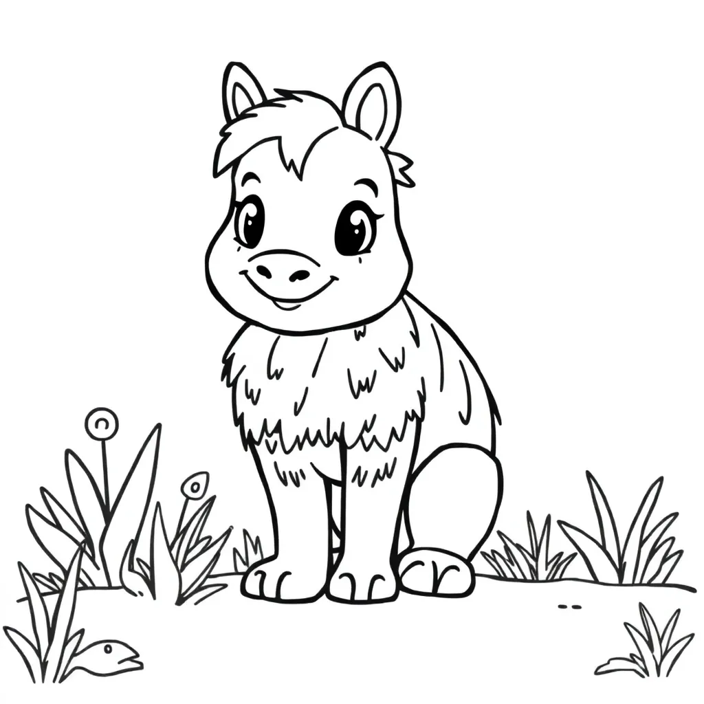 Baby Schattig Peuterfeest Knuffelbaar Vrolijk coloring page for children