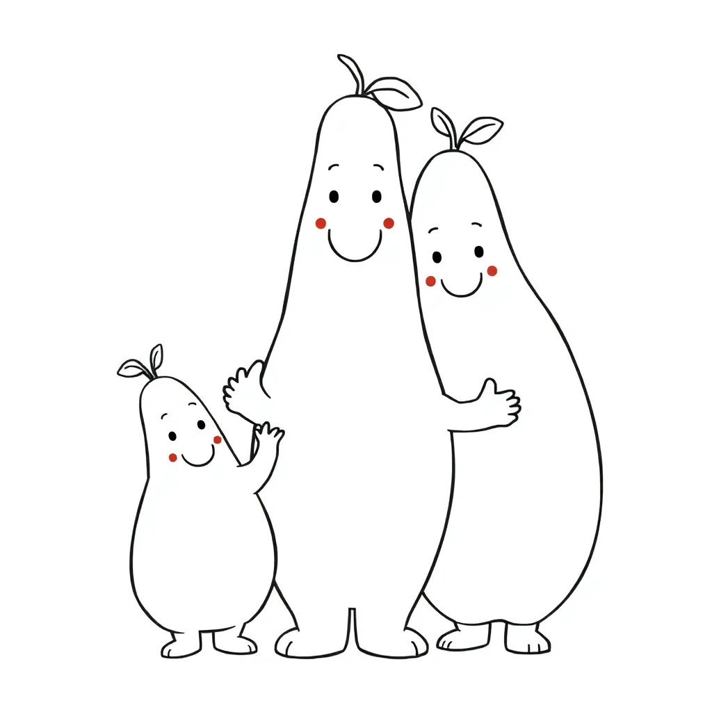 Barbapapa Familie Roze Cartoon Knuffelbaar coloring page for children